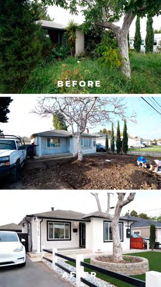 Before and after: full exterior renovation of a Bay Area home before listing